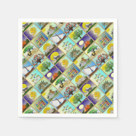 Judaica 12 Tribes of Israel Art Print Serviette