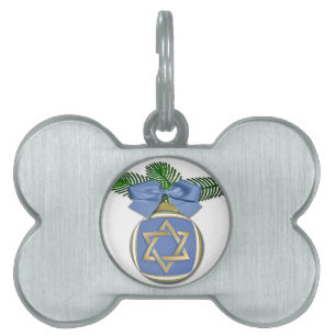 Judaica Chanukka Davidstern Ornamentendruck Tiermarke
