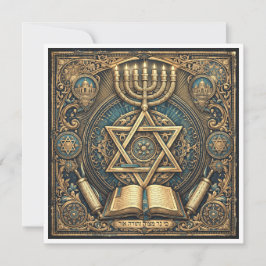 Judaica-inspirierte Einladung zu einer religiösen