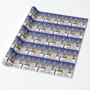 Judaica Shabbat Schalom Kunst Druck Geschenkpapier