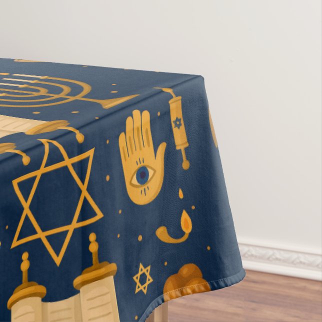 Judaica-Tischdecke - Anpassbare Größen  Tischdecke (Beispiel)