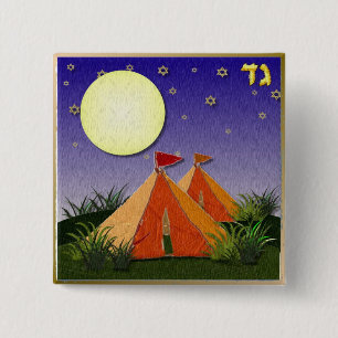 Judaika 12 israelische Stämme Button