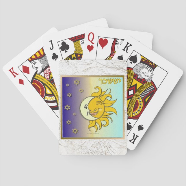 Judaika 12 Stämme Israel Issachar Art Spielkarten (Rückseite)