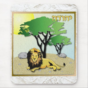 Judaika 12 Stämme Israel Judah Mousepad