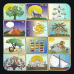 Judaika 12 Stämme Israels Art Quadratischer Aufkleber<br><div class="desc">Sie sehen die Lee Hiller Design Collection. Bekleidung,  Geschenke & Sammlerstücke Lee Hiller Fotografie oder Digital Art Collection. Sie können ihre Naturfotografie unter http://HikeOurPlanet.com/ ansehen und ihrem Wanderblog im Hot Springs Nationalpark folgen.</div>