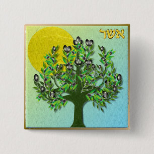 Judaika 12 Stämme Israels verjüngen Button