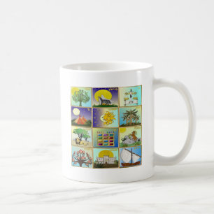 Judaika 12 Stämme von Israel Art Kaffeetasse