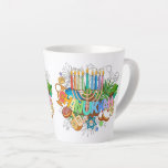 Judaika - Chanukah Latte Tasse - Software<br><div class="desc">Judaika Geschenke - Hanukah Kaffeemugs - Latte Tasse - Jüdische Feiertage - Hanukkah Geschenke - Gäste & Familie</div>