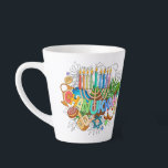 Judaika - Chanukah Latte Tasse - Software<br><div class="desc">Judaika Geschenke - Hanukah Kaffeemugs - Latte Tasse - Jüdische Feiertage - Hanukkah Geschenke - Gäste & Familie</div>
