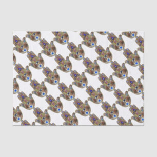 Judaika Hamsa Hört Blume Opal Art Print Seidenpapier