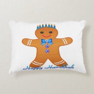 Judaika Hanukkah Gingerbread Man Menorah Dekokissen