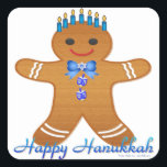 Judaika Hanukkah Gingerbread Man Menorah Quadratischer Aufkleber<br><div class="desc">You are viewing The Lee Hiller Designs Collection of Home and Office Decor,  Apparel,  Gifts and Collectibles. The Designs inklusive Lee Hiller Fotogray and Mixed Media Digital Art Collection. You can view her Nature fotogray at http://HikeOurPlanet.com/ and follow her hiking blog within Hot Springs National Park.</div>