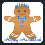 Judaika Hanukkah Gingerbread Man Menorah Quadratischer Aufkleber<br><div class="desc">You are viewing The Lee Hiller Designs Collection of Home and Office Decor,  Apparel,  Gifts and Collectibles. The Designs inklusive Lee Hiller Fotogray and Mixed Media Digital Art Collection. You can view her Nature fotogray at http://HikeOurPlanet.com/ and follow her hiking blog within Hot Springs National Park.</div>