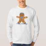 Judaika Hanukkah Gingerbread Man Menorah T-Shirt<br><div class="desc">You are viewing The Lee Hiller Designs Collection of Home and Office Decor,  Apparel,  Gifts and Collectibles. The Designs inklusive Lee Hiller Fotogray and Mixed Media Digital Art Collection. You can view her Nature fotogray at http://HikeOurPlanet.com/ and follow her hiking blog within Hot Springs National Park.</div>