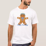 Judaika Hanukkah Gingerbread Man Menorah T-Shirt<br><div class="desc">You are viewing The Lee Hiller Designs Collection of Home and Office Decor,  Apparel,  Gifts and Collectibles. The Designs inklusive Lee Hiller Fotogray and Mixed Media Digital Art Collection. You can view her Nature fotogray at http://HikeOurPlanet.com/ and follow her hiking blog within Hot Springs National Park.</div>