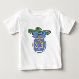 Judaika Hanukkah Stern von David Ornament Print Baby T-shirt