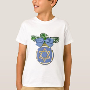 Judaika Hanukkah Stern von David Ornament Print T-Shirt