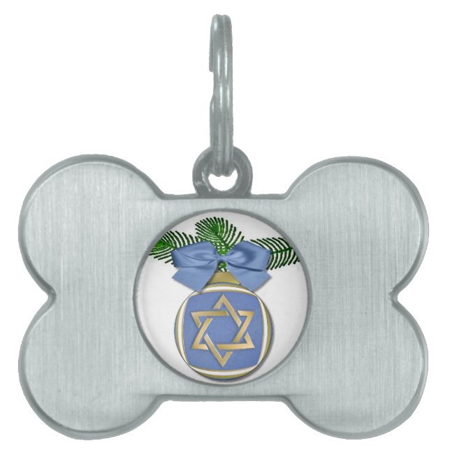 Judaika Hanukkah Stern von David Ornament Print Tiermarke (Vorderseite)