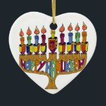 Judaika Happy Hanukkah Dreidel Menorah Keramik Ornament<br><div class="desc">You are viewing The Lee Hiller Designs Collection of Home and Office Decor,  Apparel,  Gifts and Collectibles. The Designs inklusive Lee Hiller Fotogray and Mixed Media Digital Art Collection. You can view her Nature fotogray at http://HikeOurPlanet.com/ and follow her hiking blog within Hot Springs National Park.</div>
