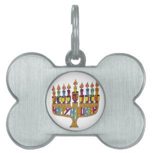 Judaika Happy Hanukkah Dreidel Menorah Tiermarke