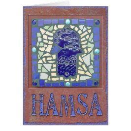 Judaika: Mosaik glühendes Hamsa