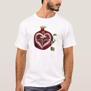 Judaika Pomegranate Heart Hanukkah Rosh Hashanah T-Shirt