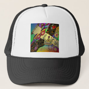 Judaika Purim Esther Celebration Art Print Truckerkappe