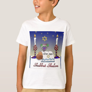 Judaika Shabbat Shalom Art Print T-Shirt