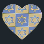 Judaika Star von David Metal Herz-Aufkleber<br><div class="desc">Sie sehen die Lee Hiller Design Collection. Bekleidung,  Geschenke & Sammlerstücke Lee Hiller Fotografie oder Digital Art Collection. Sie können ihre Naturfotografie unter http://HikeOurPlanet.com/ ansehen und ihrem Wanderblog im Hot Springs Nationalpark folgen.</div>