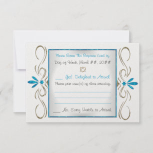 Judaism Blühe jüdische Hochzeitskarte RSVP Karte