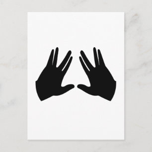Judaism Kohen Hands-Symbol Postkarte