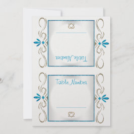 Judaism Schnörkel (Tischnummer Cards) Einladung