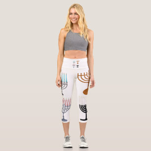 Judaismus-Religion des Hanukkah Capri Leggings