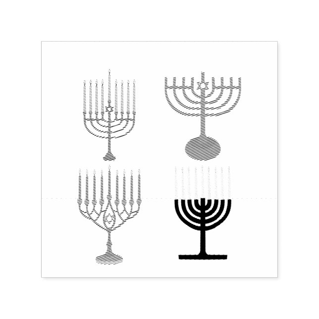 Judaismus-Religion des Hanukkah Permastempel (Design)