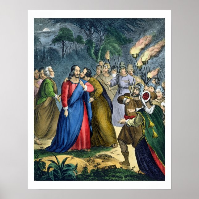 Judas Betrays His Master, from hat Frühlingsbibel Poster (Vorne)