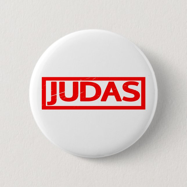 Judas Briefmarke Button (Vorderseite)