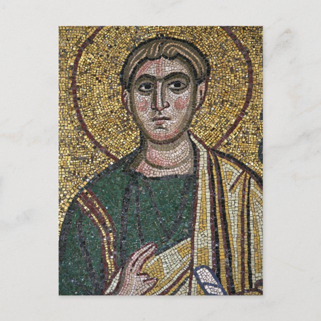 Judas Thaddaeus Byzantine Mosaik-Orthodoxe Icon Postkarte (Vorderseite)