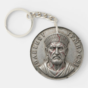 Judas verfluchtes Münzanhänger – Zion‑7 Tyrischer Schlüsselanhänger