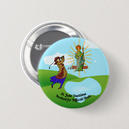 Jude Thaddeus & Intrepid Female Golfer Button