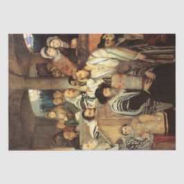 Juden, die in der Synagoge auf Jom Kippur beten Seidenpapier