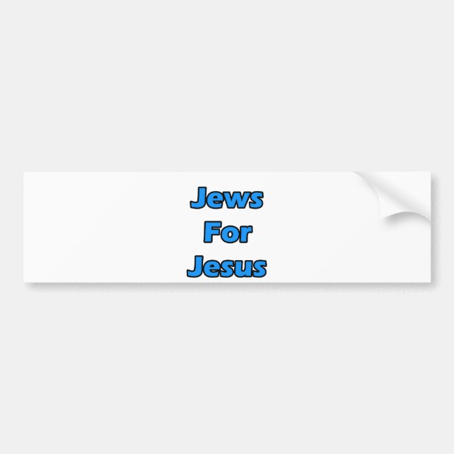 Juden für Jesus Autoaufkleber (Vorne)
