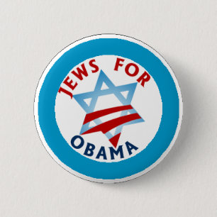 Juden für Obama Button
