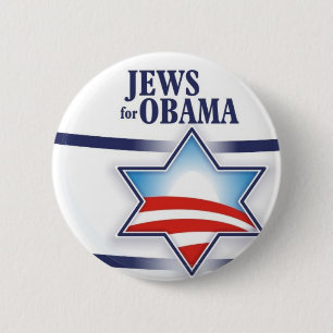 Juden für Obama Button