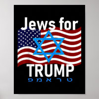 Juden für Trump - amerikanische Flaggenstern von D