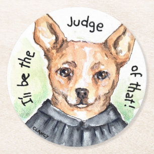 Judge Dog Paper Untersetzer