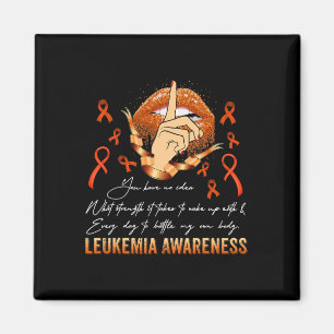 Judge Me Leukemia Awareness Warrior Orange Ribbon Magnet