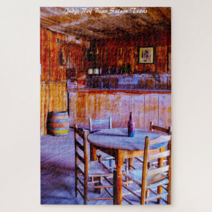 Judge Roy Bean Saloon Texas.Christmas Greetings Ji Puzzle