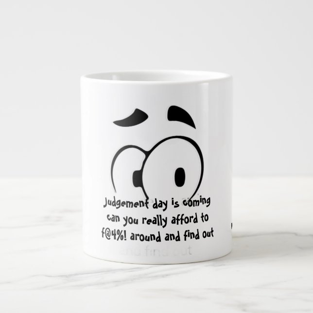 Judgement day is coming  Jumbo-Tasse (Vorderseite)