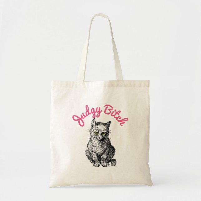 Judgy Kitten Tragetasche (Vorne)