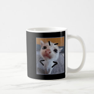 Judgy Kitty Funny Cat Lover Angry Kitten Meme Nied Kaffeetasse